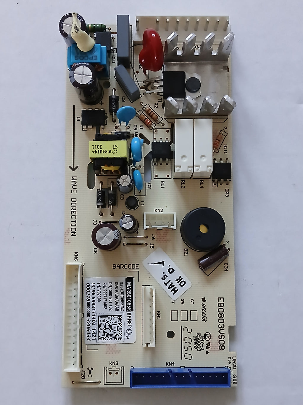 Carte d'alimentation réfrigérateur BEKO BCNA275E32SN