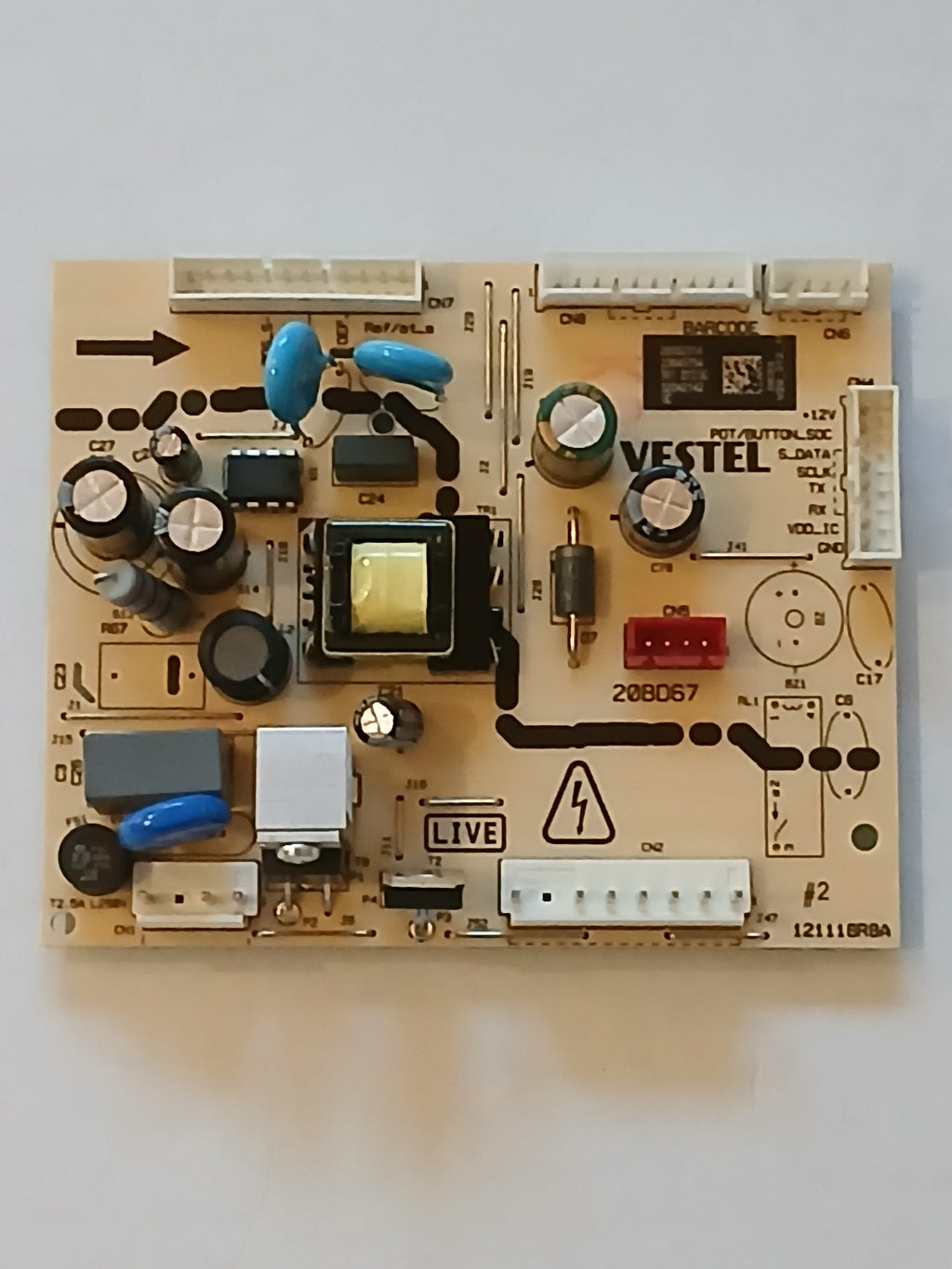 Carte d'alimentation réfrigérateur SHARP SJ-L2300E01X