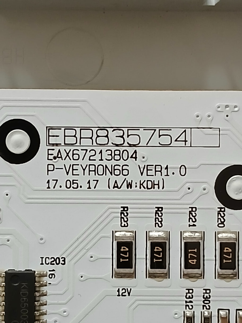 Module de commande réfrigérateur THINQ LG